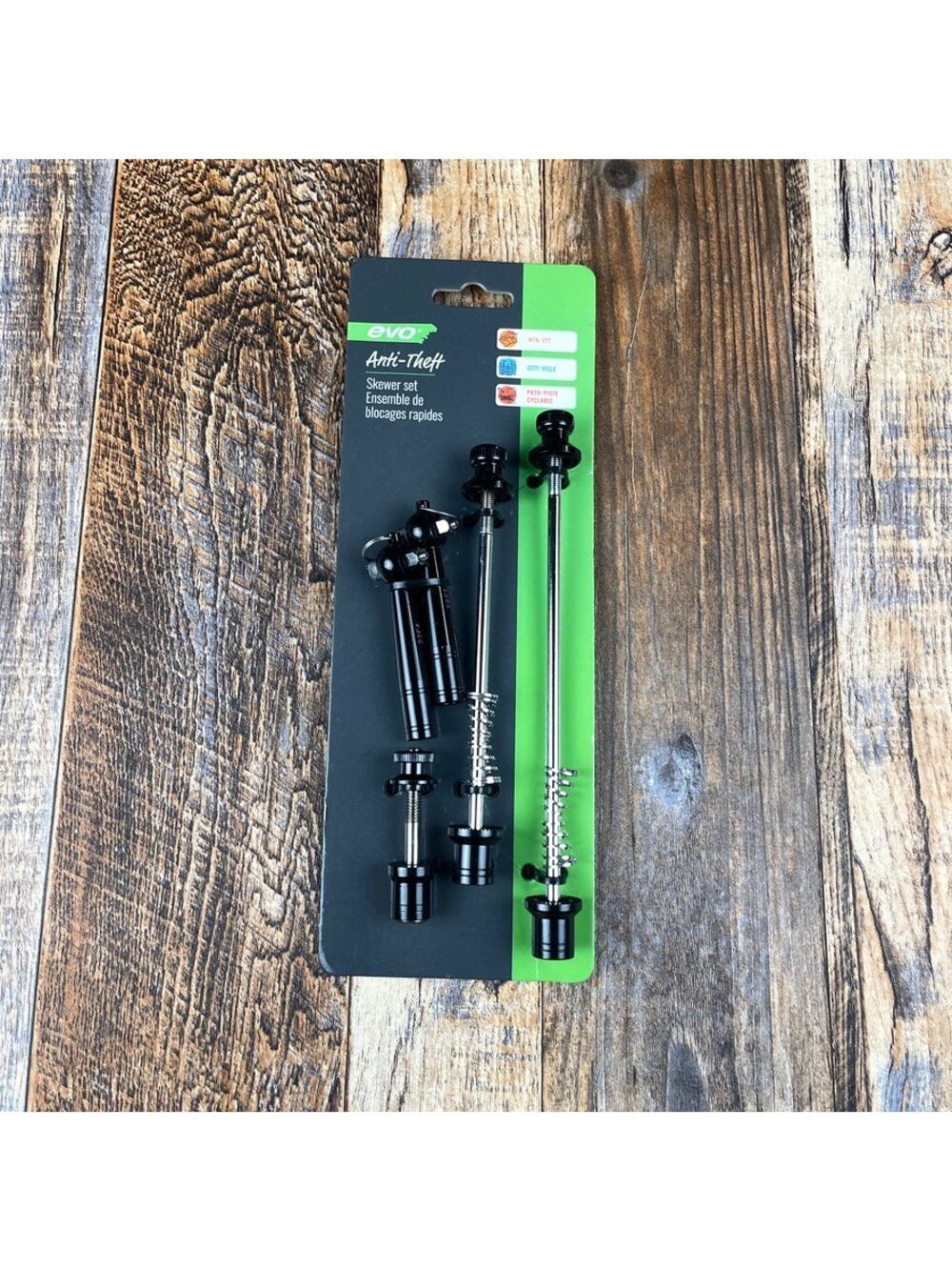 Evo Anti-Theft Quick Release 3 Piece Skewer Set